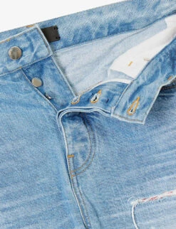 Amiri Aloha MX1 Distressed Straight-leg Jeans -KOOPES Clothing Shop R04188183 FADEDINDIGO ALT06