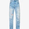Amiri Aloha MX1 Distressed Straight-leg Jeans