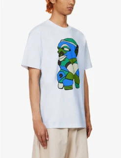 Nomoli Graphic-print Organic Cotton-jersey T-shirt -KOOPES Clothing Shop R04188272 WHITE ALT02