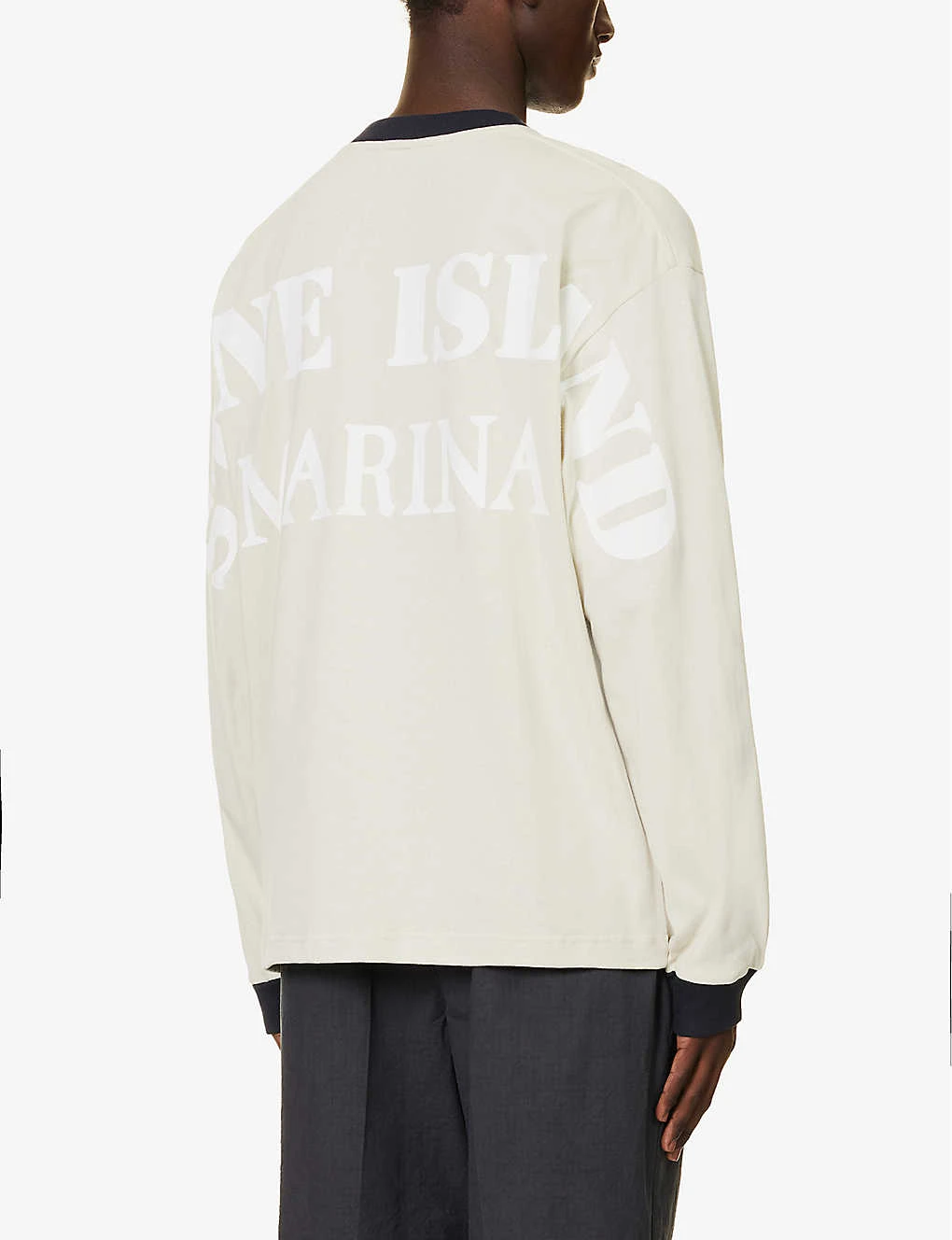 Stone Island Marina Brand-print Long-sleeved Cotton-jersey T-shirt 6 Stone Island Marina Brand-print Long-sleeved Cotton-jersey T-shirt - Image 4