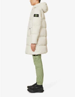 Stone Island Crinkle Reps Hooded Padded Shell-down Jacket -KOOPES Clothing Shop R04188745 PLASTER ALT02