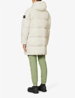 Stone Island Crinkle Reps Hooded Padded Shell-down Jacket -KOOPES Clothing Shop R04188745 PLASTER ALT03