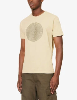 Stone Island Compass Graphic-print Cotton-jersey T-shirt 9 Stone Island Compass Graphic-print Cotton-jersey T-shirt -KOOPES Clothing Shop R04188779 NATURALBEIGE ALT02