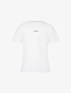 Stone Island Logo-print Crewneck Cotton-jersey T-shirt