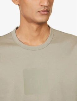 Metropolis Mercerised Cotton-jersey T-shirt -KOOPES Clothing Shop R04189408 SILVERSAGE ALT04