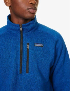 Patagonia Better Sweater Brand-patch Stand-collar Recycled-polyester Jumper -KOOPES Clothing Shop R04189535 PASSAGEBLUE ALT04