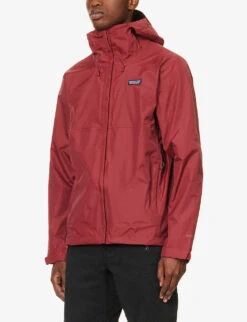 Patagonia Torrentshell 3L Brand-patch Regular-fit Recycled-nylon Hooded Jacket -KOOPES Clothing Shop R04189551 WAXRED ALT02