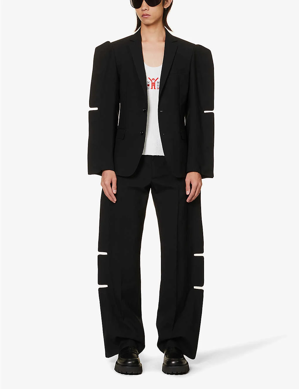 Icarus Padded-shoulder Slim-fit Wool Blazer 4 Icarus Padded-shoulder Slim-fit Wool Blazer - Image 2