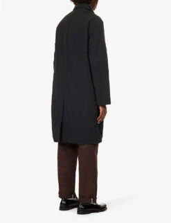 Fred Perry Brand-embroidered Slip-pocket Relaxed-fit Recycled-polyamide Jacket -KOOPES Clothing Shop R04191208 BLACK ALT03