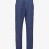 CITIZENS OF HUMANITY Delon Tapered-leg Mid-rise Cotton And Linen-blend Trousers -KOOPES Clothing Shop R04191342 LECOTEDKBLUE M