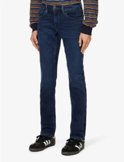 Paige Lennox Belt-loop Slim-fit Stretch-denim Jeans -KOOPES Clothing Shop R04192291 JENKINS ALT02