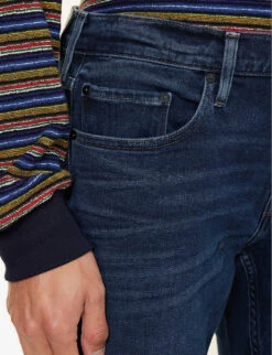 Paige Lennox Belt-loop Slim-fit Stretch-denim Jeans -KOOPES Clothing Shop R04192291 JENKINS ALT04