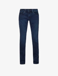 Paige Lennox Belt-loop Slim-fit Stretch-denim Jeans