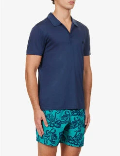 Vilebrequin Pirinol Brand-embroidered Regular-fit Jersey Polo Shirt 9 Vilebrequin Pirinol Brand-embroidered Regular-fit Jersey Polo Shirt -KOOPES Clothing Shop R04193705 BLEUMARINE ALT02