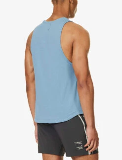 Lululemon License To Train Scoop-neck Stretch Recycled-polyester-blend Top -KOOPES Clothing Shop R04194030 UTILITYBLUE ALT03