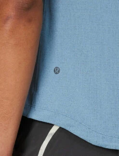 Lululemon License To Train Scoop-neck Stretch Recycled-polyester-blend Top -KOOPES Clothing Shop R04194030 UTILITYBLUE ALT04