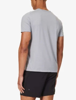 Lululemon The Fundamental Short-sleeved Stretch-jersey T-shirt -KOOPES Clothing Shop R04194031 RHINOGREY ALT03