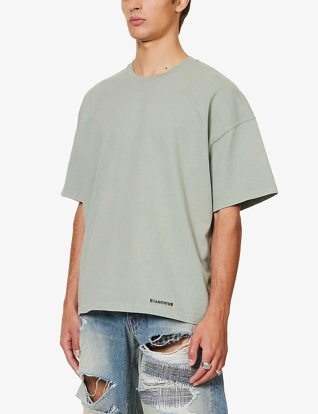 Brand-embroidered Oversized-fit Cotton-jersey T-shirt 5 Brand-embroidered Oversized-fit Cotton-jersey T-shirt - Image 3