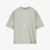 Brand-embroidered Oversized-fit Cotton-jersey T-shirt -KOOPES Clothing Shop R04194901 SAGE M