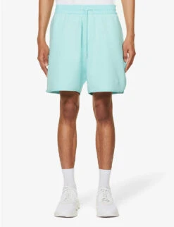 Emporio Armani Logo-embroidered Mid-rise Stretch-cotton Blend Shorts -KOOPES Clothing Shop R04196985 ACQUACHIARA ALT02