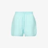 Emporio Armani Logo-embroidered Mid-rise Stretch-cotton Blend Shorts