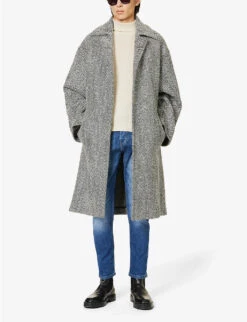 Emporio Armani Brand-plaque Straight-leg Stretch-denim Jeans -KOOPES Clothing Shop R04197005 DENIMBLUMD ALT01