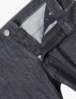Emporio Armani Brand-plaque Straight-leg Mid-rise Stretch-denim Jeans 13 Emporio Armani Brand-plaque Straight-leg Mid-rise Stretch-denim Jeans -KOOPES Clothing Shop R04197006 DENIMBLU ALT06
