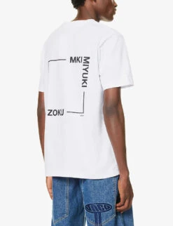 Square Logo-print Organic Cotton-jersey T-shirt 10 Square Logo-print Organic Cotton-jersey T-shirt -KOOPES Clothing Shop R04199955 WHITE ALT03