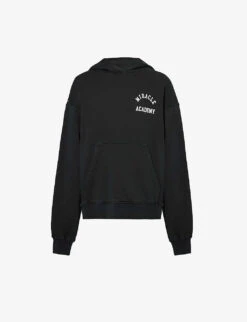 Miracle Academy Brand-print Relaxed-fit Cotton-jersey Hoody